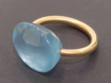 マリーエレーヌドゥタイヤック 70261 K22YG ミルキーアクアマリン 20.25ct カボションリング 買取実績です。