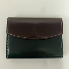 ガンゾ バイカラー シェルコードバン 三つ折り財布 モルト 買取実績です。