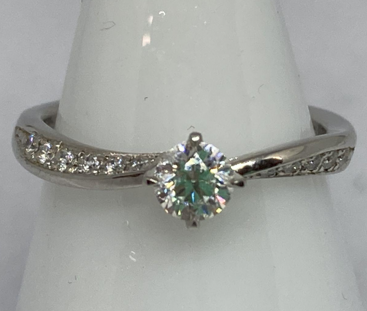 美品 ラザールダイヤモンド Pt950 ダイヤ計0.14ct リング 指輪 ② 3/美品 ラザールダイヤモンド Pt950 ダイヤ計0.17ct リング 指輪