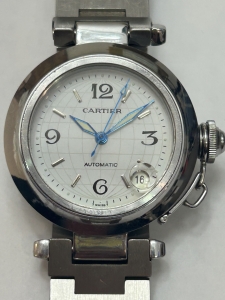 カルティエ W31015M7　パシャC自動巻き腕時計 買取実績です。
