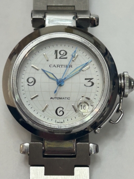 カルティエのW31015M7　パシャC自動巻き腕時計の買取実績です。