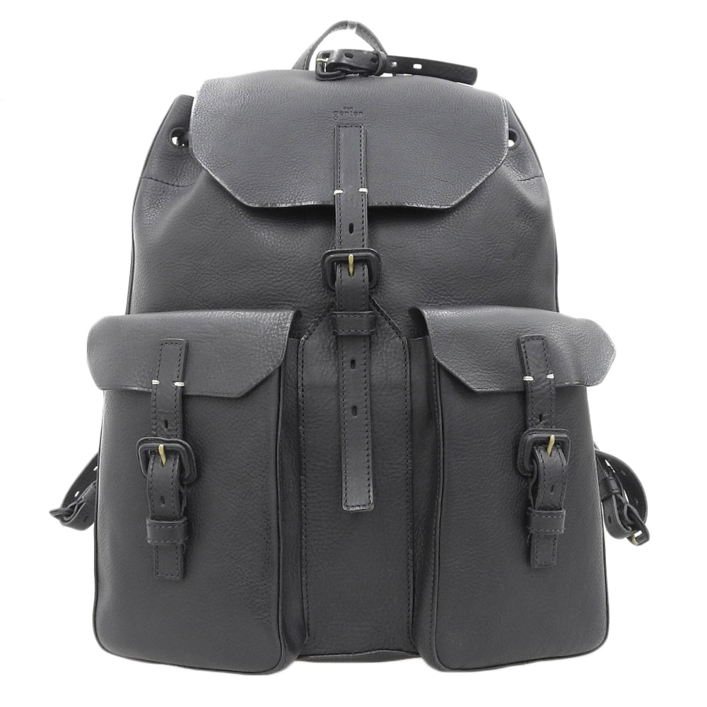 銀座でgentenを買取。ブラック 101616 トスカメン レザー