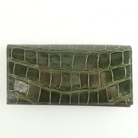 ココマイスターのグリーン カモフラージュ CROCODILE CRUSADER クロコダイル クルセイダー 長財布の買取実績です。