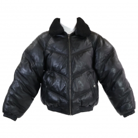 ショットの×シュプリーム 24秋冬 Chevron Leather Down Puffer Jacket ダウンジャケットの買取実績です。