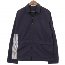 ストーンアイランド 6815122XX 18SS 染色加工 ストライプ ペイント コットンナイロンシャツブルゾン 買取実績です。