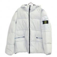 ストーンアイランド ライトブルー 22AW ガーメントダイナイロンレップスフーデッドダウン 買取実績です。