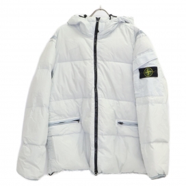 ストーンアイランドのライトブルー 22AW ガーメントダイナイロンレップスフーデッドダウンの買取実績です。
