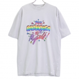 バレンシアガのグレー マルチカラープリント 半袖Ｔシャツ 641655の買取実績です。