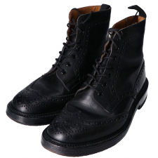 トリッカーズ ブラック 2508 カーフ モールトン カントリーブーツ 買取実績です。