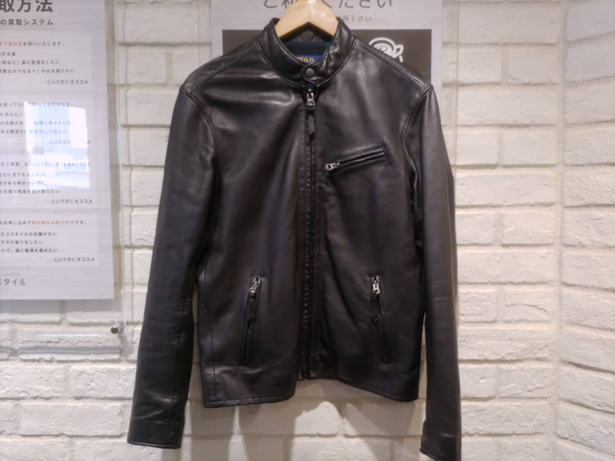 monica　ラルフローレン　レザージャケット　シングルライダース monica様専用 ラルフローレン レザージャケット シングル