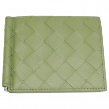 ボッテガ・ヴェネタ イントレチャート マネークリップ付き 二つ折りウォレット 買取実績です。