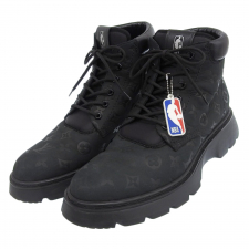 ルイヴィトン ブラック ×NBA 21年製 LVボールドライン モノグラムヌバック ブーツ 買取実績です。