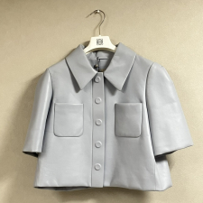 ロエベ 23AW S540Y30L44 パウダーブルー ナパラム ターンアップ クロップドジャケット モールデッドシャツ 買取実績です。