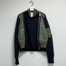 サカイ カーキ ネイビー 22-06293 MA-1 ドッキング スウェット ブルゾン ジャケット 買取実績です。