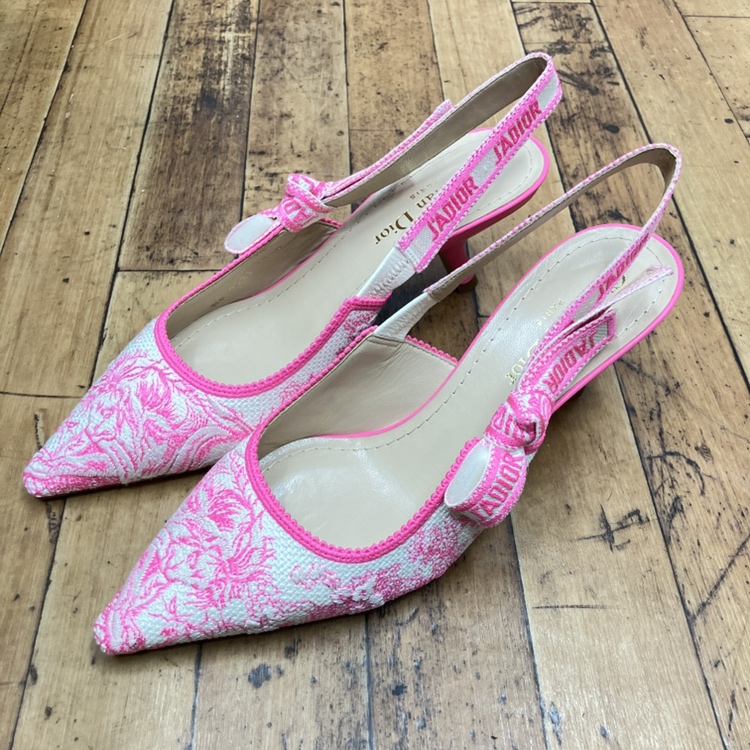 ディオール Dior J'ADIOR スリングバックパンプス ピンク 22.5 ディオール Dior J'ADIOR スリングバックパンプス ピンク 22.5