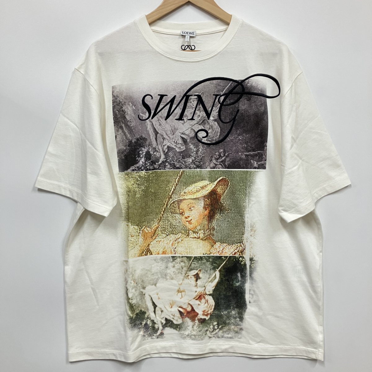 浜松入野でロエベを買取。SWING刺繍のホワイトTシャツ、H526Y22XAAを