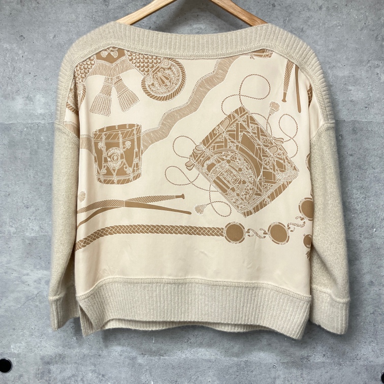 エルメスを銀座で買取。シルクカシミヤ素材のツイルレーヌレタンブール