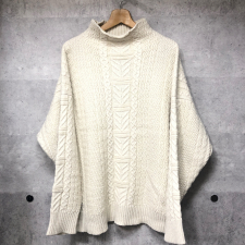 ディーベック アイボリー 2SW11629 WarmdArt® ハイネック フィッシャーマンニット 買取実績です。