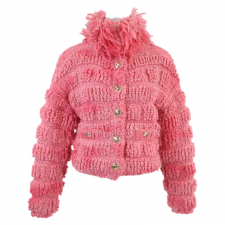 シャネル ピンク ウールxアルパカ ニットブルゾン P65583 買取実績です。