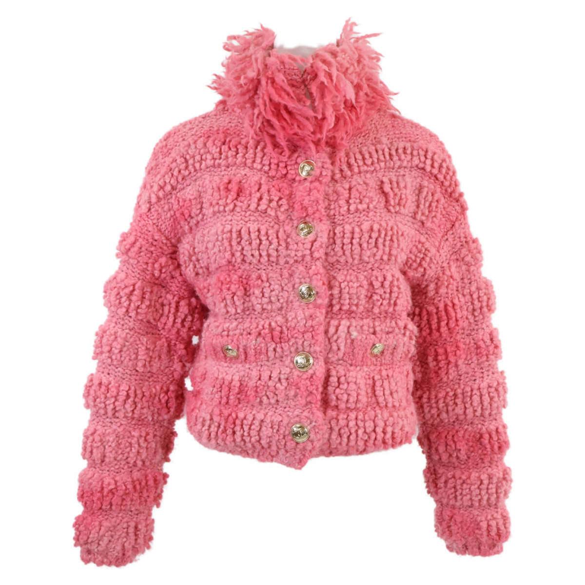 広尾でシャネルを買取。シャネルのピンクのウールxアルパカのニット