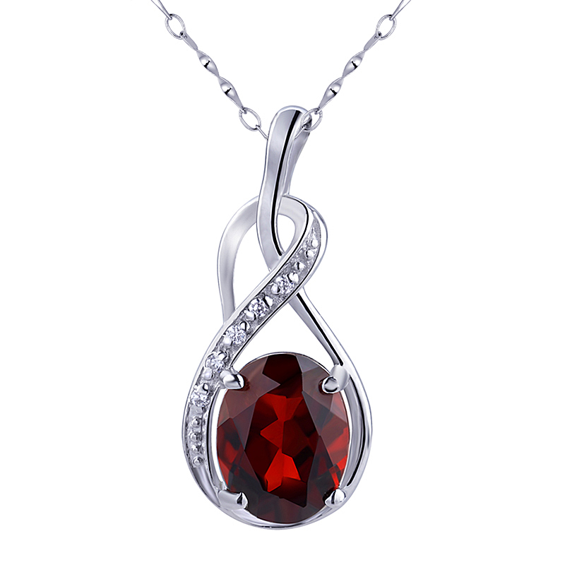 pt850×pt900 ロードライトガーネット3.1ct ダイヤ0.42ct ペンダントトップの買取強化例です。