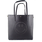 美品 Anya Hindmarch ブラックパンチングレザー スマイリートートバッグの買取強化例です。
