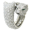 カルティエ(Cartier)<br>フルダイヤ パンテール<br>ドゥカルティエ リング
