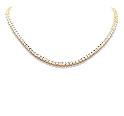 付属品付 カルティエ Cartier 750YG フルダイヤテニスネックレス