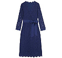 ダイアンフォン<br>ファステンバーグ<br>青 総レース ワンピース