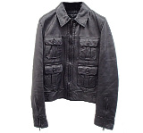 ディオールオム 黒 07AW エディ期 ラムレザージャケット 美品