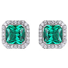 pt900 エメラルド1.08ct 1.07ct メレダイヤ0.77ct 0.78ct ピアスの買取強化例です。