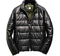 ルイジボレッリ<br>(LUIGI BORRELLI)<br>黒 ラムレザー<br>ダウン 新品