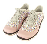 ミュウミュウ MIUMIU スワロフスキージュエルスニーカー 24cm 未使用品