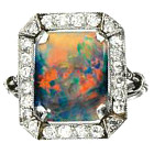 k18WG ブラックオパール10.45ct メレダイヤ2.53ct ペンダントトップの買取強化例です。