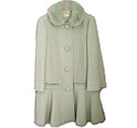 レッドヴァレンティノ(REDValentino)<br>ミントカラー ミンクファー付きAラインコート