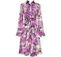 ヴィヴィアンタム<br>(VIVIENNE TAM)<br>花柄シルクドレス ワンピ