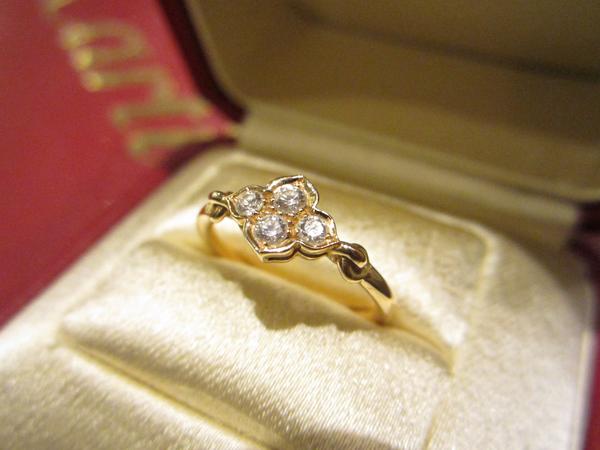 カルティエのヒンドゥリング・K18PGピンクゴールド×ダイヤモンドの買取実績です。