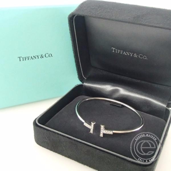 ティファニーのTワイヤー　750　ダイヤモンド付　ブレスレット　の買取実績です。