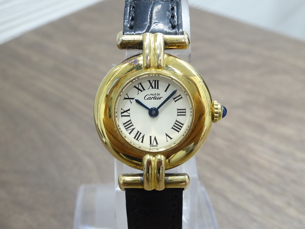 カルティエのヴェルメイユ　クオーツ時計の買取実績です。