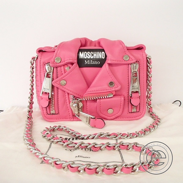 モスキーノのブランドバッグのピンク ライダース チェーンショルダーバッグの買取実績です 17年6月29日公開の情報です エコスタイル