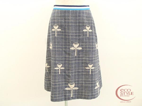 ミナペルホネンのangel リネン混　ツイード刺繍　スカートの買取実績です。
