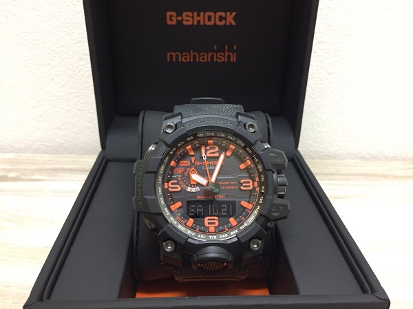 G-SHOCKの黒　GWG-1000MH-1AJR　16年　maharishiモデルの買取実績です。