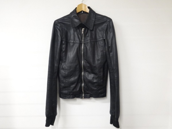 リックオウエンス(Rick Owens)のラムレザーシングルライダース 