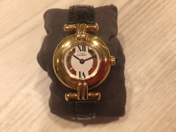 カルティエの925　ヴェルメイユ　クオーツ時計の買取実績です。