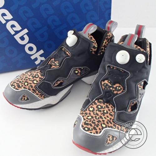 リーボックの靴のミタスニーカーズ別注インスタポンプフューリー セールファッション Reebok レオパード柄 ポンプフューリー リーボック スニーカー