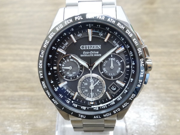 シチズンのCC9015-54E アテッサ クロノグラフ デュアルタイム スパーチタニウム 腕時計の買取実績です。