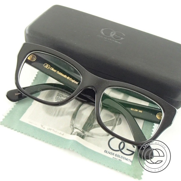 オリバーゴールドスミスのCONSUL-s コンスル エス ブラック セルフレーム ウェリントン型 眼鏡の買取実績です。