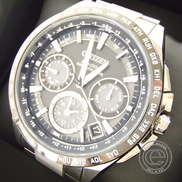 シチズンのF900-T021531 CC9015-54E アテッサ サテライトウェーブ 電波腕時計の買取実績です。