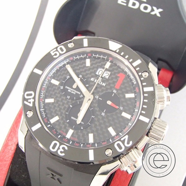 エドックスの10020-3-NIN クロノオフショア クラスワン　ビッグデイト クロノグラフ 時計の買取実績です。