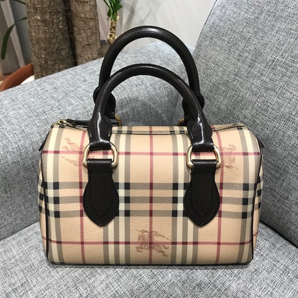 バーバリー(burberry)の通常使用感のあるノバチェック柄のミニボストン ...